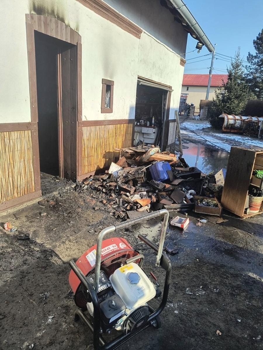 Zdjęcie w galerii na portalu naszraciborz.pl: Pożar kotłowni w Budziskach – szybka interwencja strażaków [FOTO] wiadomości z regionu