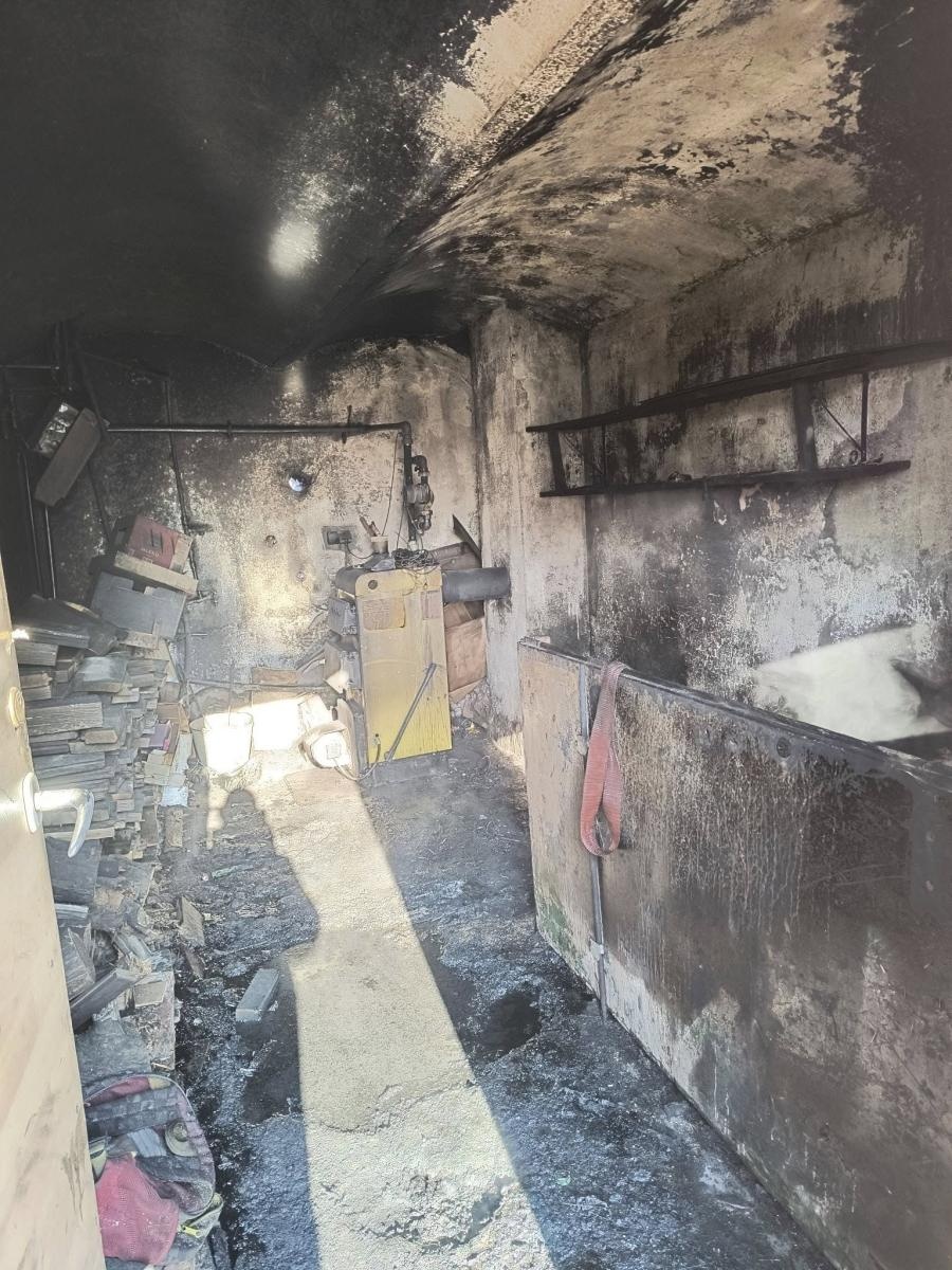 Zdjęcie w galerii na portalu naszraciborz.pl: Pożar kotłowni w Budziskach – szybka interwencja strażaków [FOTO] wiadomości z regionu