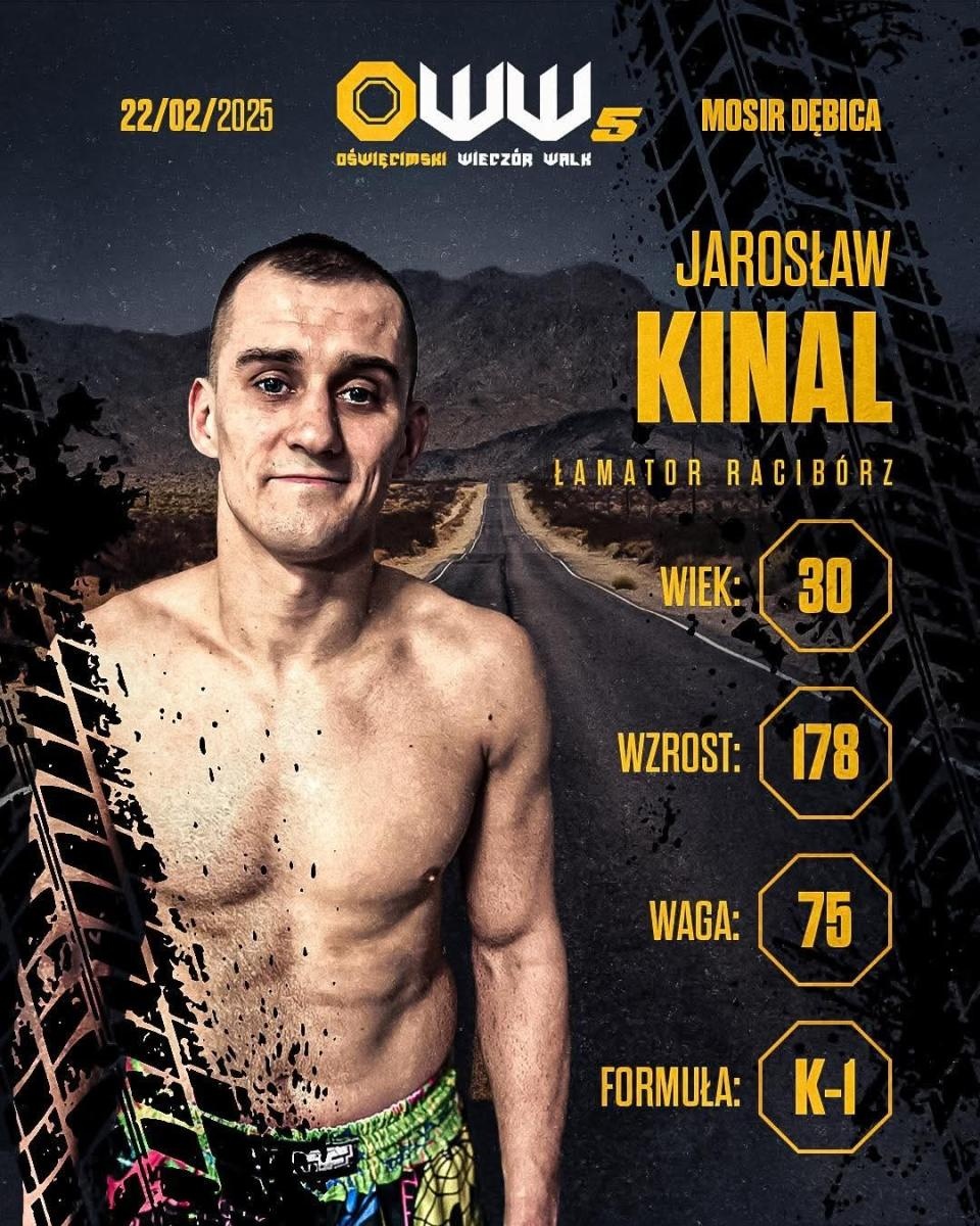 Zdjęcie w galerii na portalu naszraciborz.pl: Jarosław Kinal zawalczy na gali OWW 5 w Dębicy wiadomości z regionu