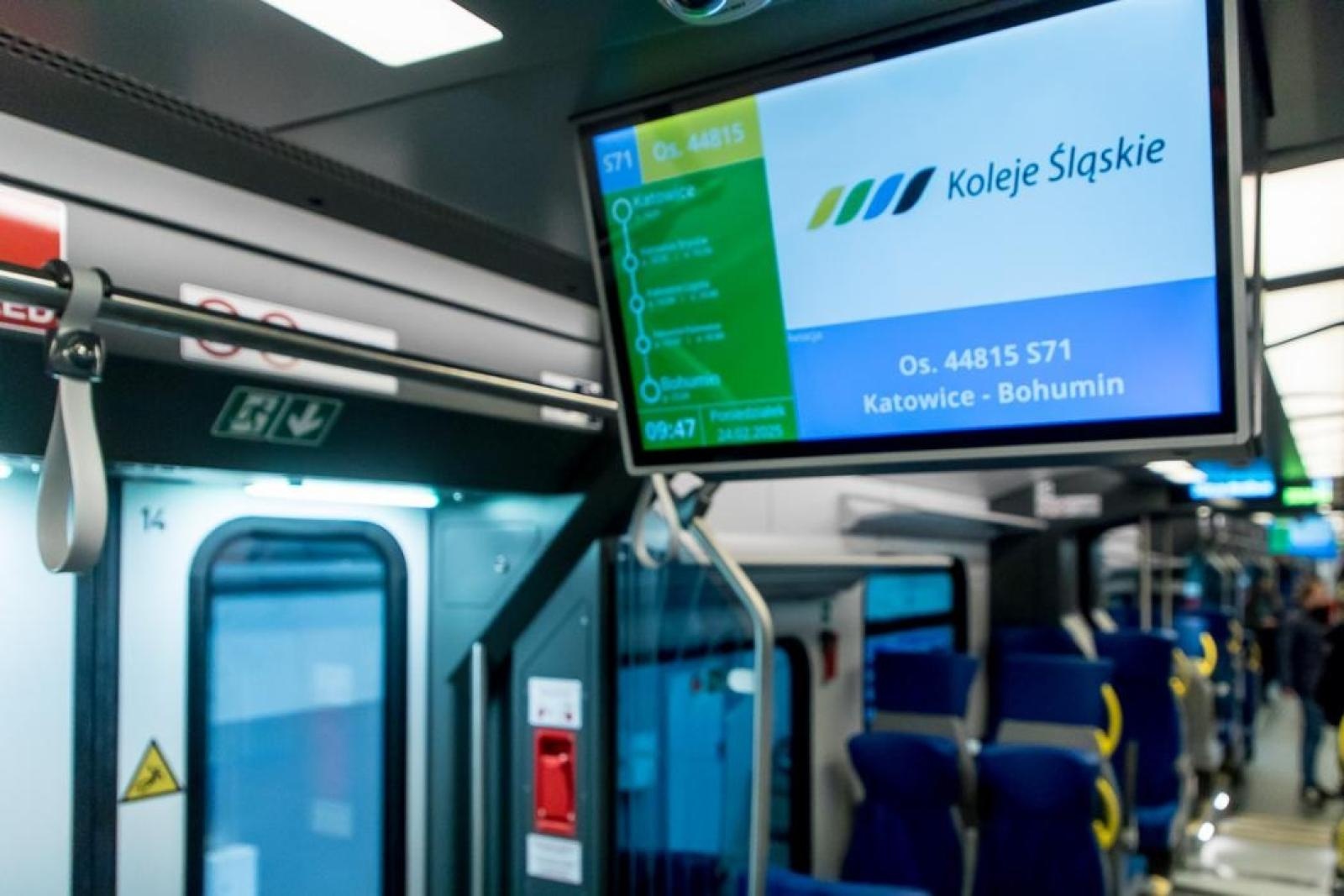 Zdjęcie w galerii na portalu naszraciborz.pl: Impuls 2 - nowoczesny pociąg Kolei Śląskich kursuje na trasie do Raciborza [FOTO] wiadomości z regionu