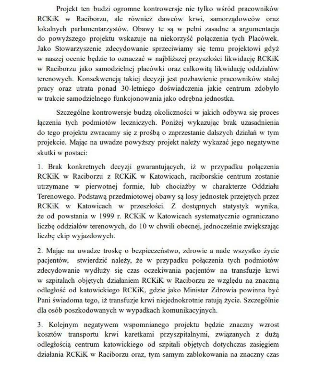 Zdjęcie w galerii na portalu naszraciborz.pl: Strata i rosnące długi. Prezydent i posłanka jadą do minister zdrowia rozmawiać o przyszłości krwiodawstwa wiadomości z regionu