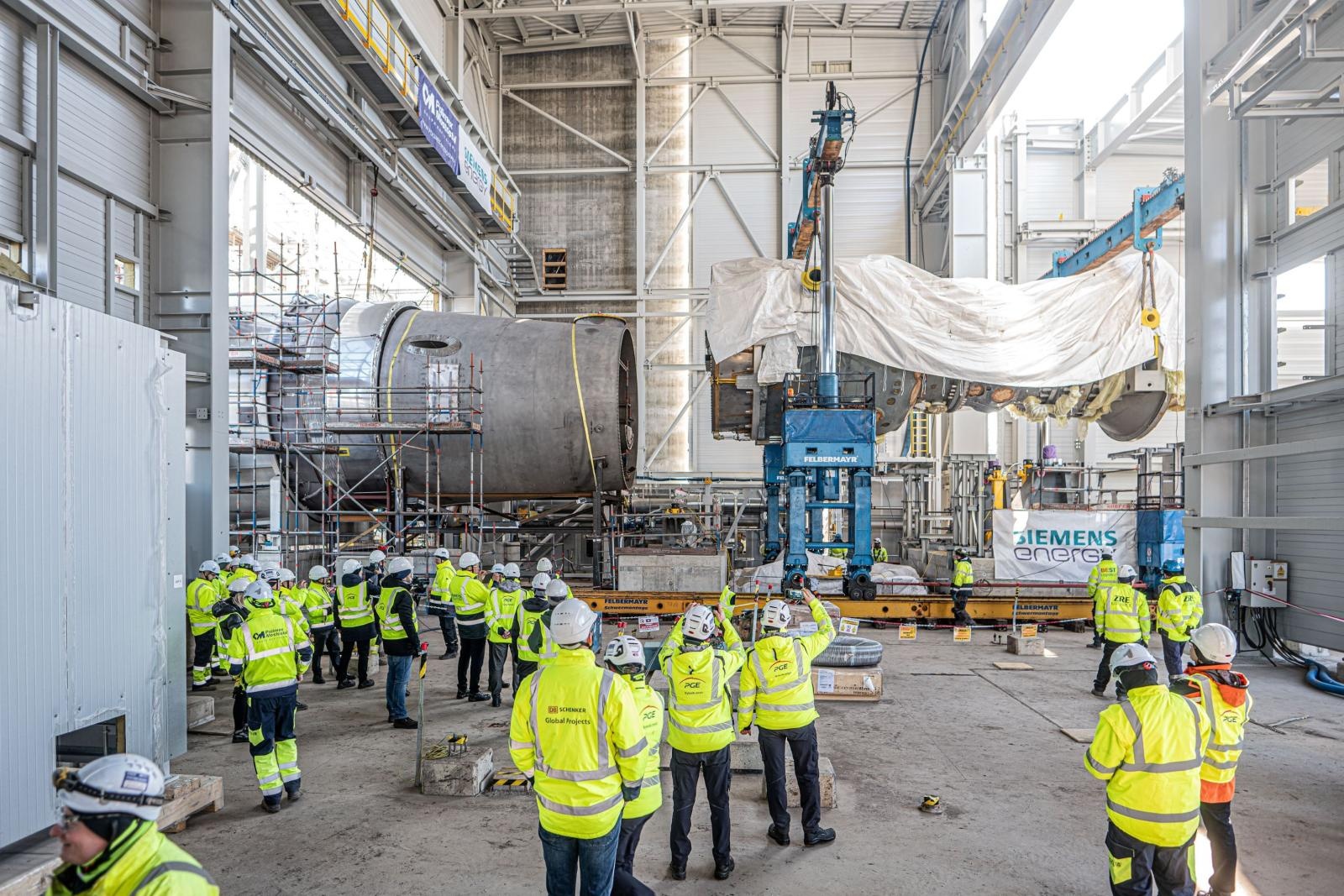 Zdjęcie w galerii na portalu naszraciborz.pl: Milowy krok w budowie bloku gazowo-parowego PGE Nowy Rybnik wiadomości z regionu