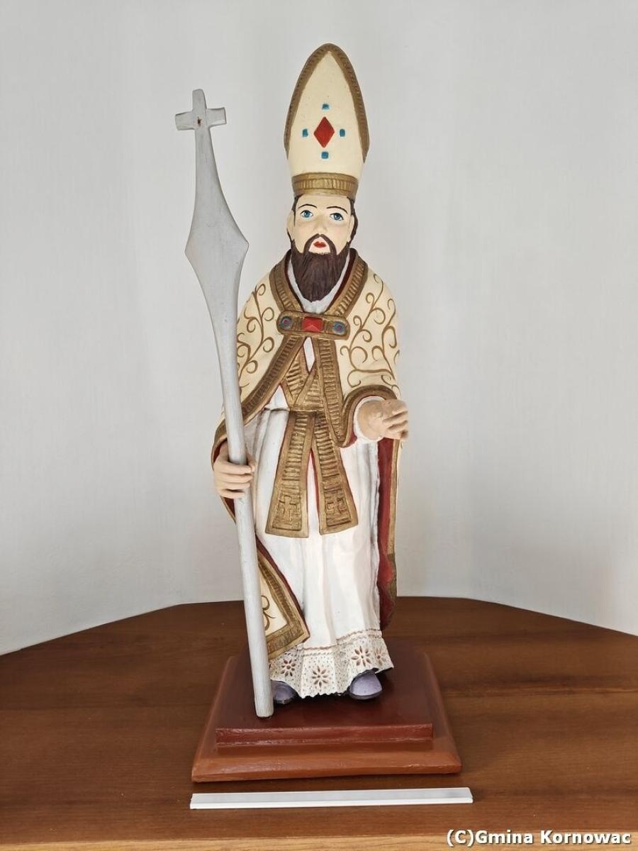 Zdjęcie w galerii na portalu naszraciborz.pl: Kapliczka św. Błażeja w nowej odsłonie – zakończono renowację zabytku w Pogrzebieniu wiadomości z regionu