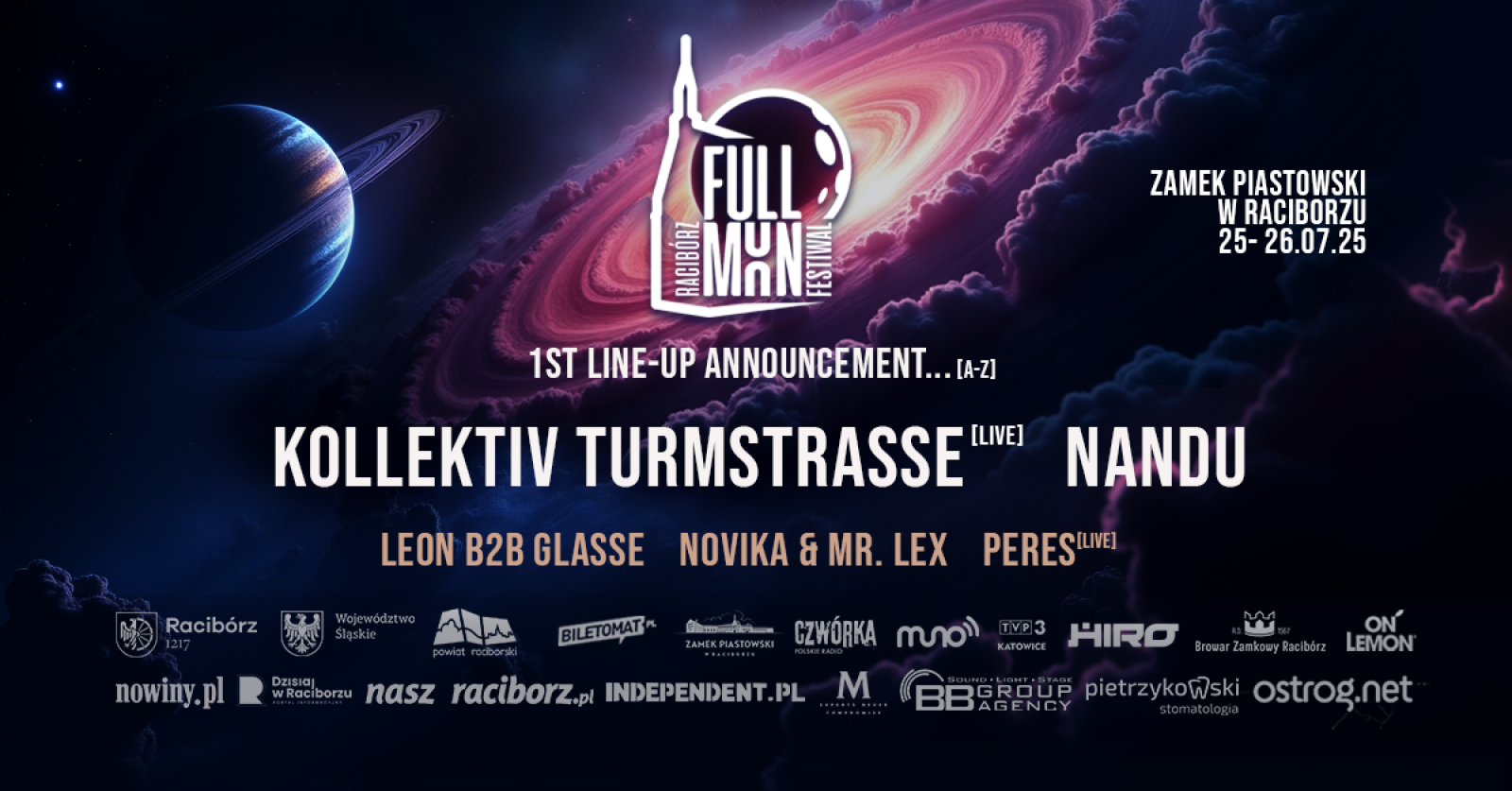 Zdjęcie w galerii na portalu naszraciborz.pl: Full Moon 2025 - zaprezentowano pierwszych artystów, którzy wystąpią na Zamku Piastowskim wiadomości z regionu