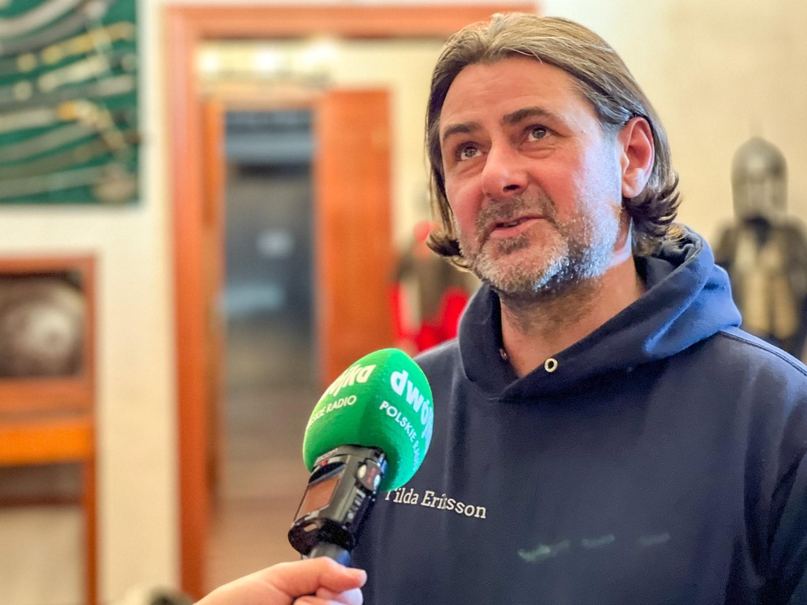 Zdjęcie w galerii na portalu naszraciborz.pl: Zamek Piastowski na falach Polskiego Radia wiadomości z regionu