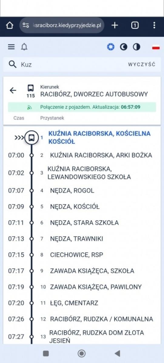 Zdjęcie w galerii na portalu naszraciborz.pl: Powiatowy PKS wdrożył nowy system dynamicznej informacji pasażerskiej wiadomości z regionu