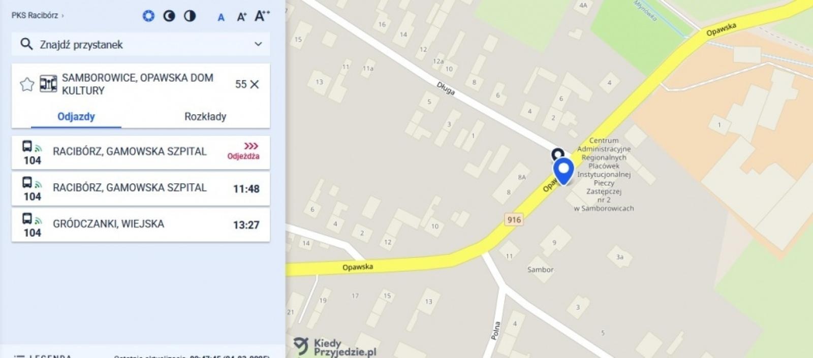 Zdjęcie w galerii na portalu naszraciborz.pl: Powiatowy PKS wdrożył nowy system dynamicznej informacji pasażerskiej wiadomości z regionu