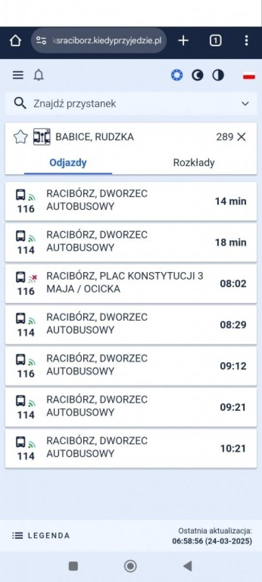 Zdjęcie w galerii na portalu naszraciborz.pl: Powiatowy PKS wdrożył nowy system dynamicznej informacji pasażerskiej wiadomości z regionu