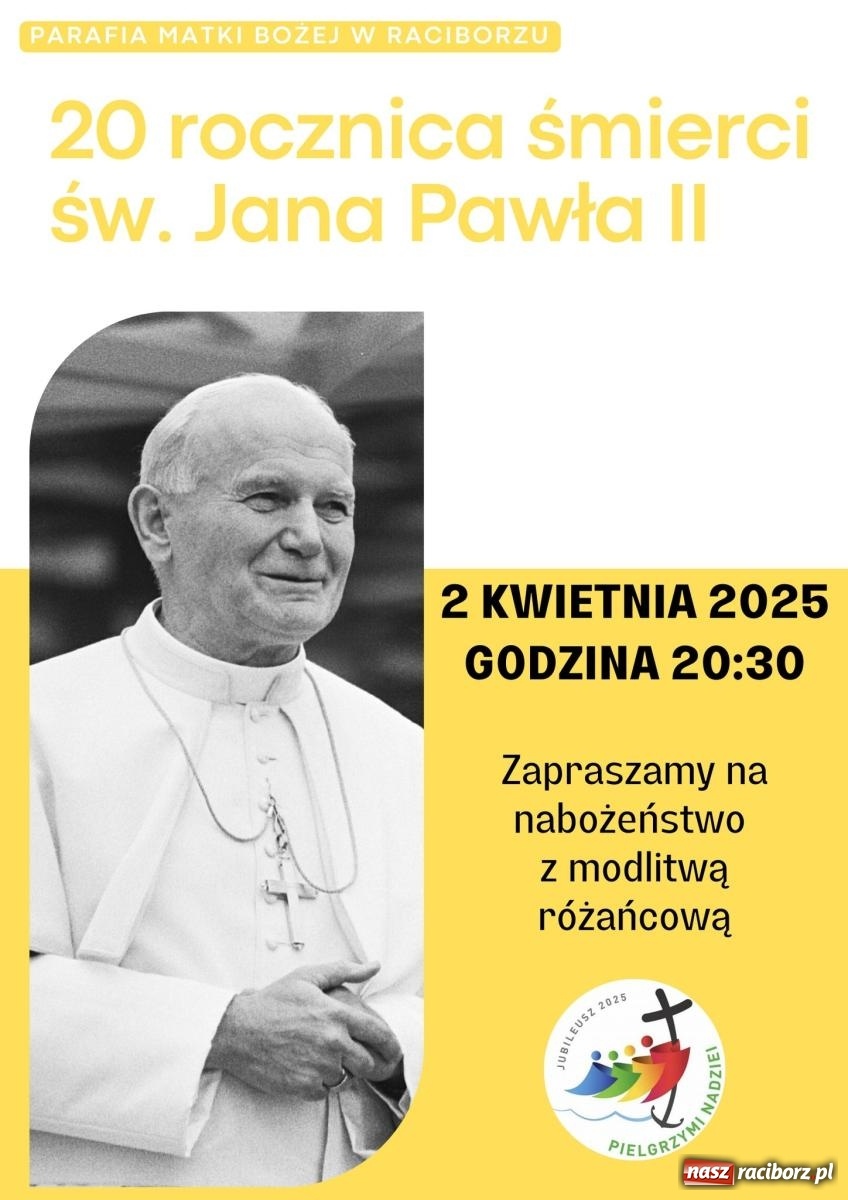 Zdjęcie w galerii na portalu naszraciborz.pl: Parafialne wydarzenia w Raciborzu z okazji 20. rocznicy śmierci JPII wiadomości z regionu