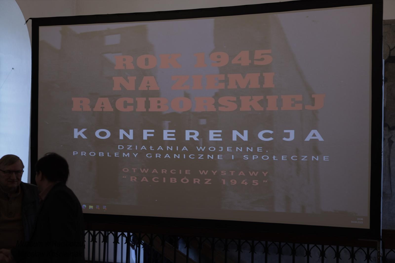 Zdjęcie w galerii na portalu naszraciborz.pl: Racibórz 1945. Konferencja i wystawa upamiętniły dramatyczne wydarzenia sprzed 80 lat [FOTO i WIDEO] wiadomości z regionu