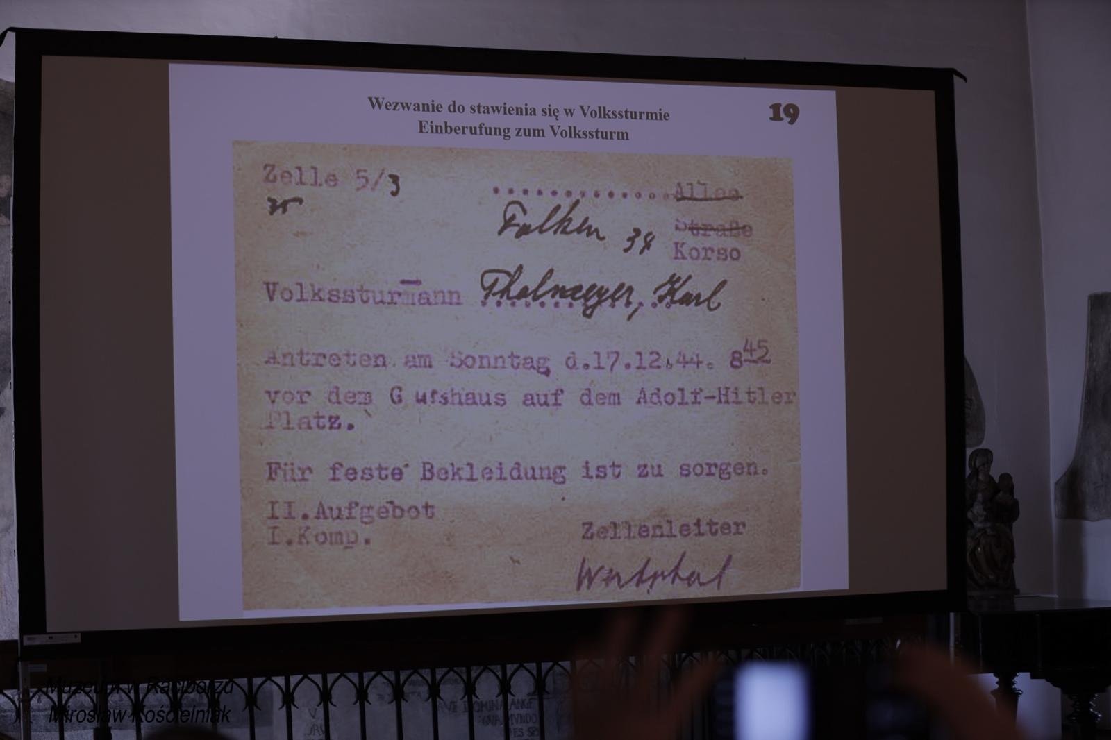 Zdjęcie w galerii na portalu naszraciborz.pl: Racibórz 1945. Konferencja i wystawa upamiętniły dramatyczne wydarzenia sprzed 80 lat [FOTO i WIDEO] wiadomości z regionu