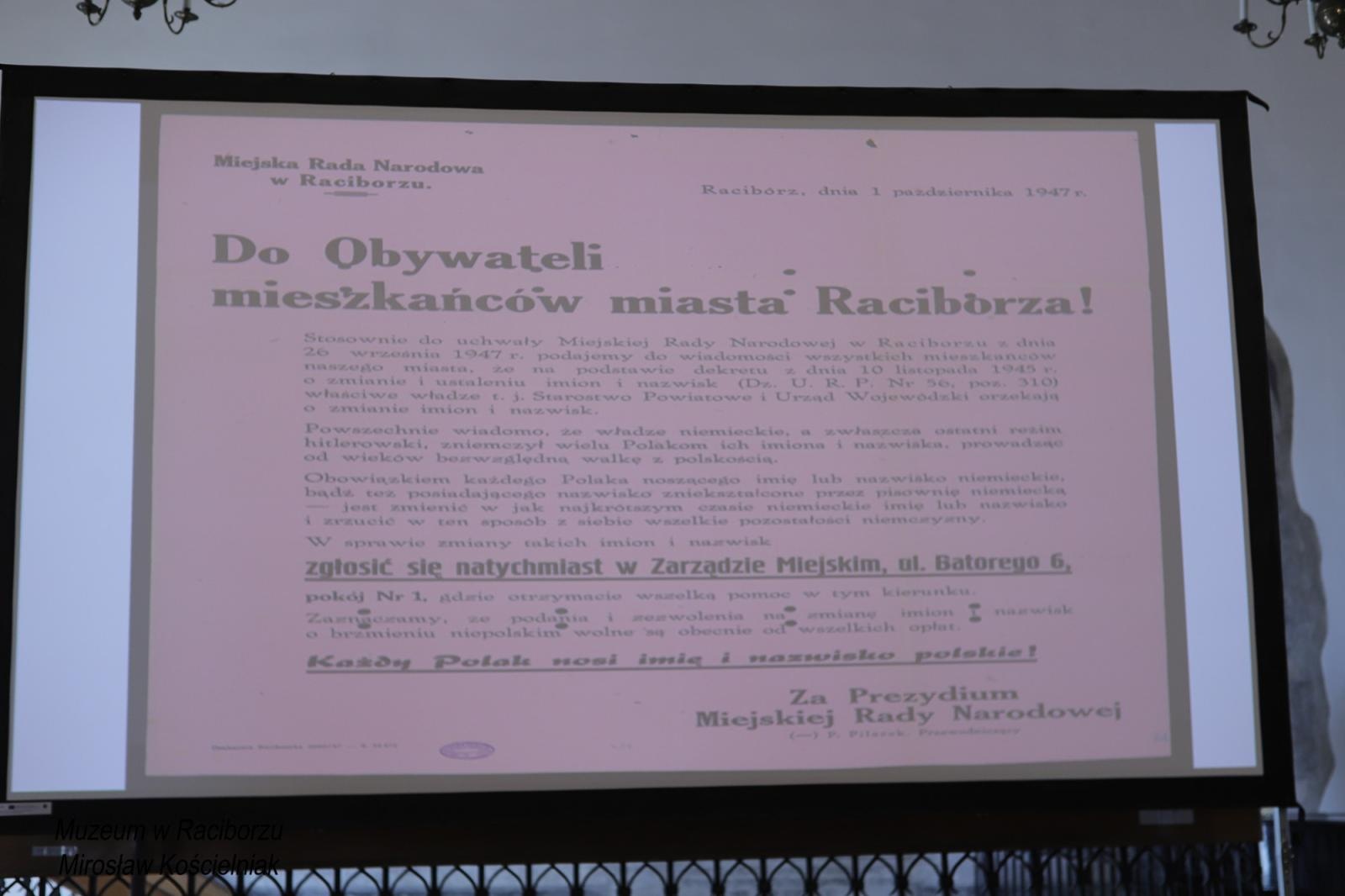 Zdjęcie w galerii na portalu naszraciborz.pl: Racibórz 1945. Konferencja i wystawa upamiętniły dramatyczne wydarzenia sprzed 80 lat [FOTO i WIDEO] wiadomości z regionu