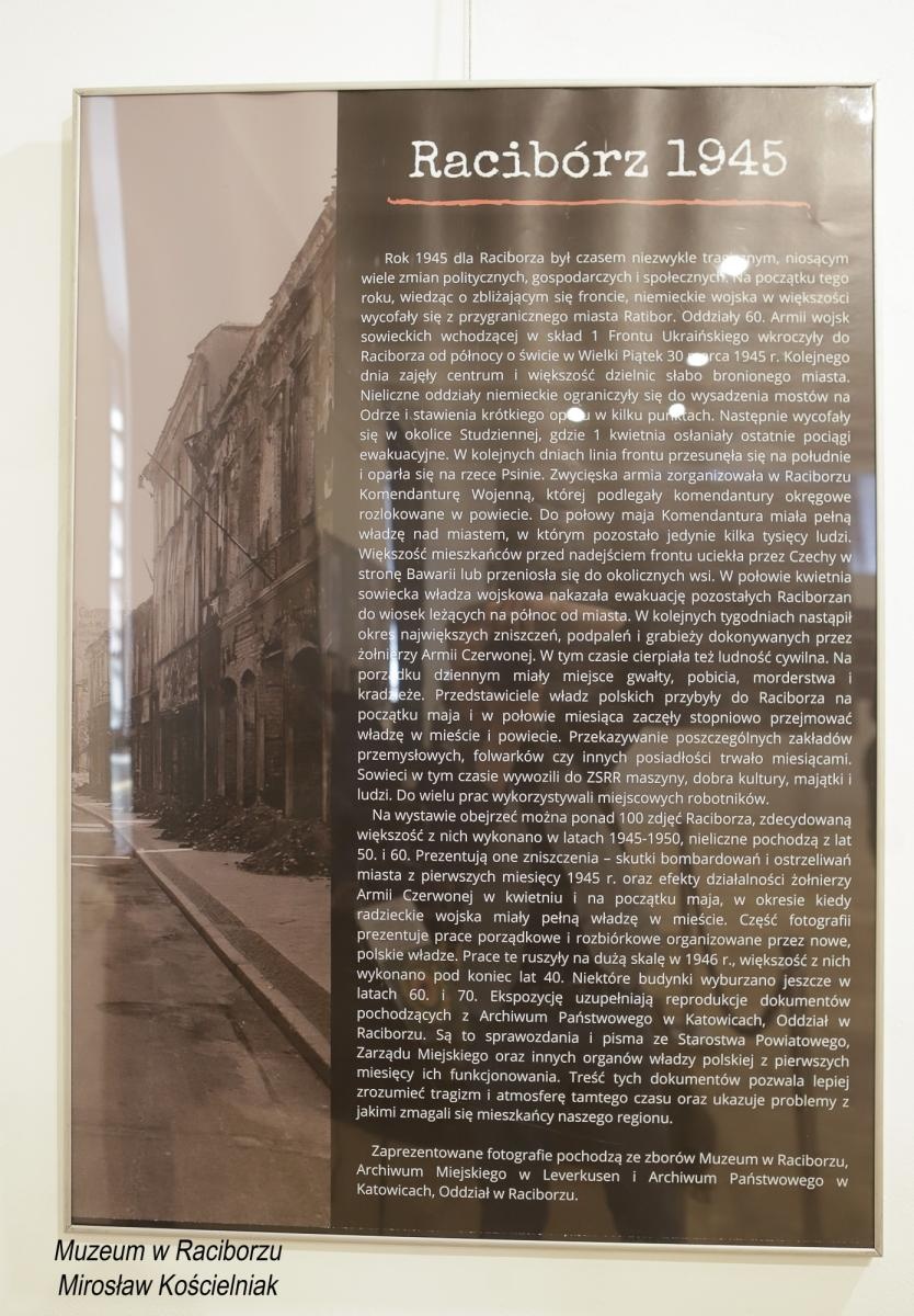 Zdjęcie w galerii na portalu naszraciborz.pl: Racibórz 1945. Konferencja i wystawa upamiętniły dramatyczne wydarzenia sprzed 80 lat [FOTO i WIDEO] wiadomości z regionu