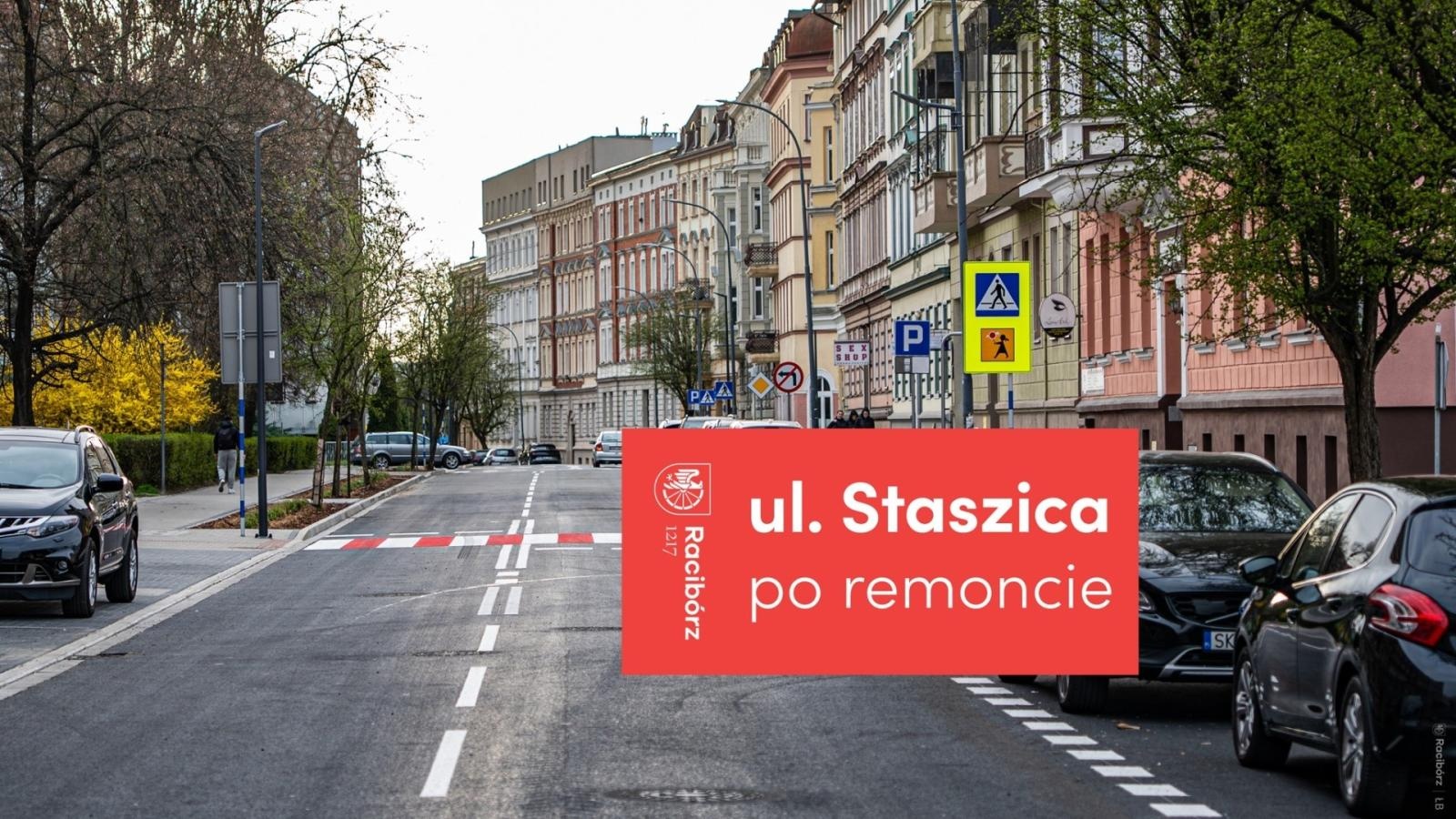 Zdjęcie w galerii na portalu naszraciborz.pl: Trochę to trwało, ale się udało. Zakończył się remont ul. Staszica wiadomości z regionu