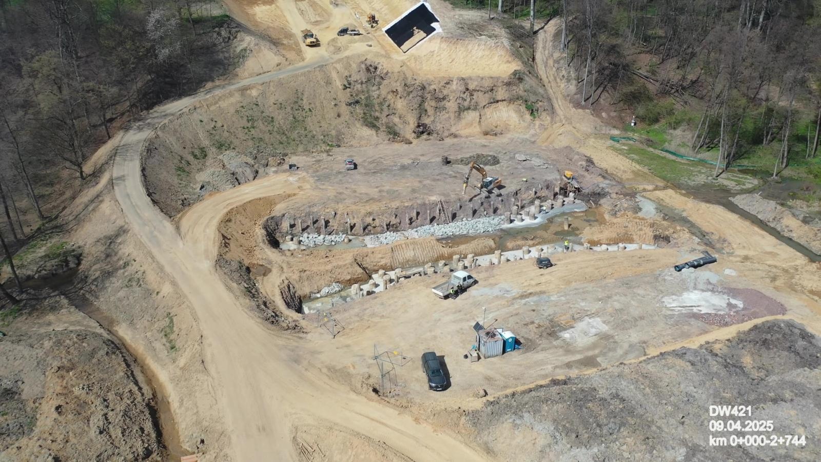 Zdjęcie w galerii na portalu naszraciborz.pl: Nowy most na Odrze coraz bliżej. Inwestycja za ponad 300 milionów złotych połączy gminy Nędza i Rudnik [ZDJĘCIA Z PLACU BUDOWY, MAPA] wiadomości z regionu