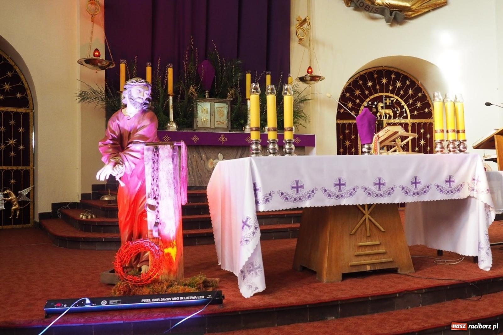 Zdjęcie w galerii na portalu naszraciborz.pl: Palma wielkanocna – symbol nowego życia i ochrony. Niedziela Męki Pańskiej w parafii NSPJ [FOTO i WIDEO] wiadomości z regionu