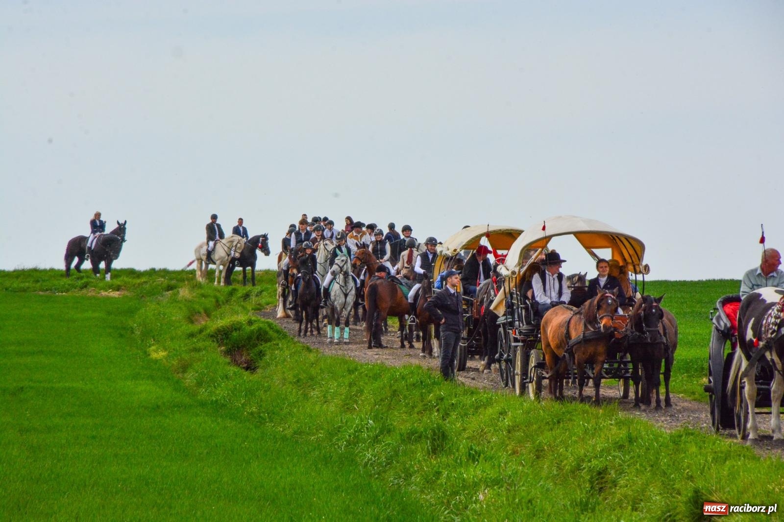 Zdjęcie w galerii na portalu naszraciborz.pl: 117 koni doliczono się podczas wielkanocnej procesji konnej w Bieńkowicach [FOTO i WIDEO] wiadomości z regionu