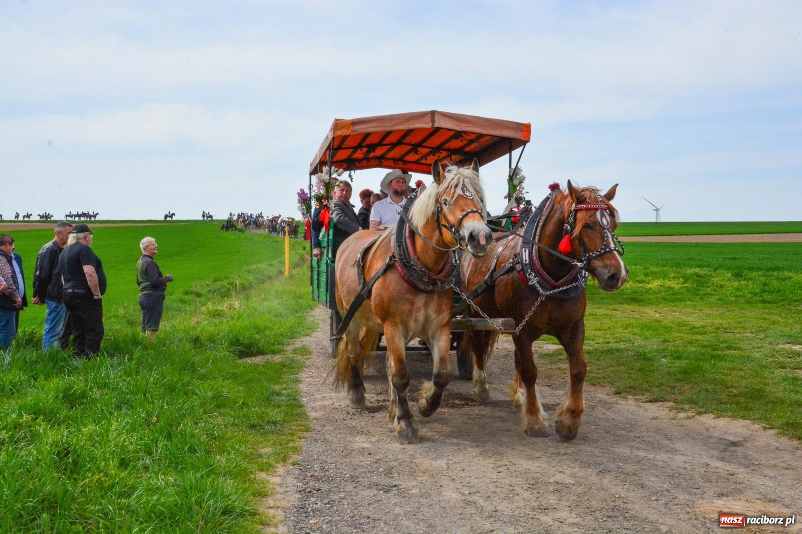 Zdjęcie w galerii na portalu naszraciborz.pl: 117 koni doliczono się podczas wielkanocnej procesji konnej w Bieńkowicach [FOTO i WIDEO] wiadomości z regionu