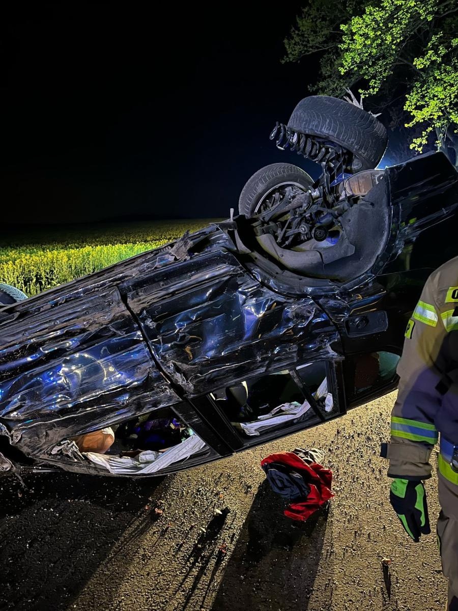 Zdjęcie w galerii na portalu naszraciborz.pl: Groźny wypadek w Bolesławiu. Pięć osób rannych wiadomości z regionu