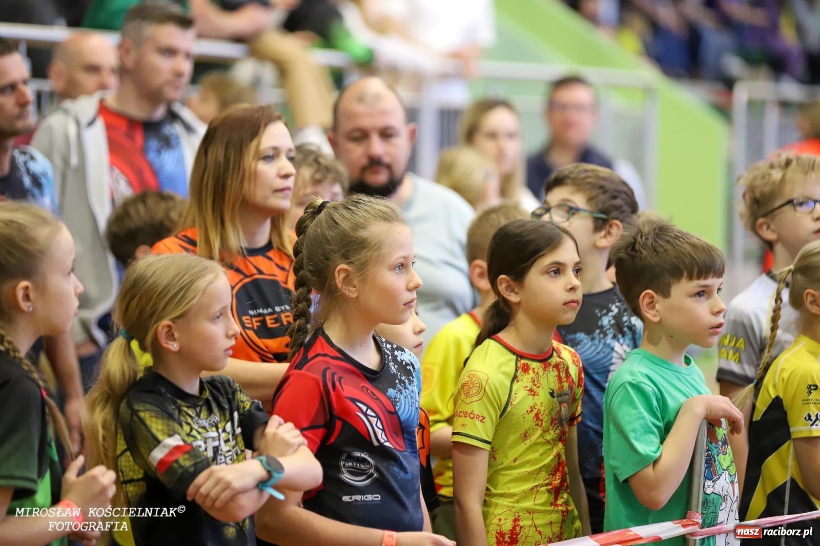 Zdjęcie w galerii na portalu naszraciborz.pl: Ponad 100 młodych zawodników na Mistrzostwach Śląska Ninja Monkey Kids w Raciborzu wiadomości z regionu