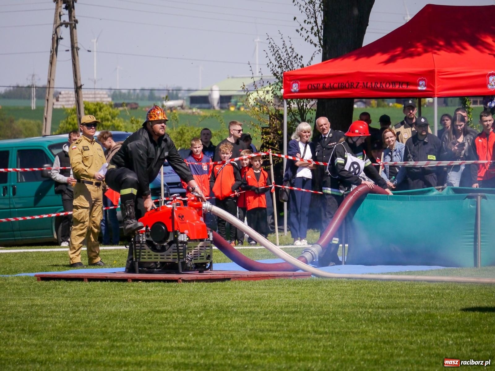 Zdjęcie w galerii na portalu naszraciborz.pl: Powiatowe zawody sportowo-pożarnicze na bis wiadomości z regionu