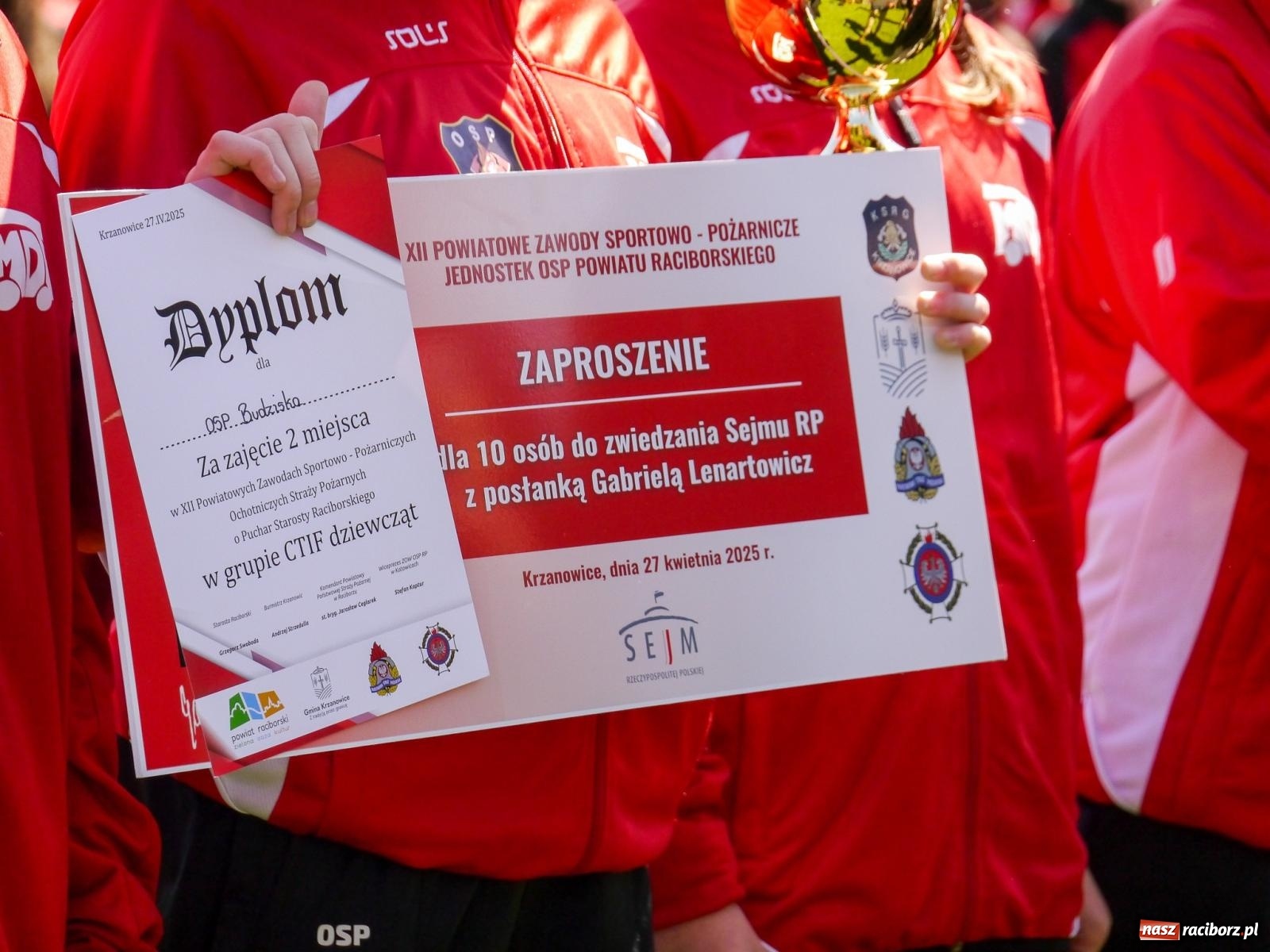 Zdjęcie w galerii na portalu naszraciborz.pl: Powiatowe zawody sportowo-pożarnicze na bis wiadomości z regionu