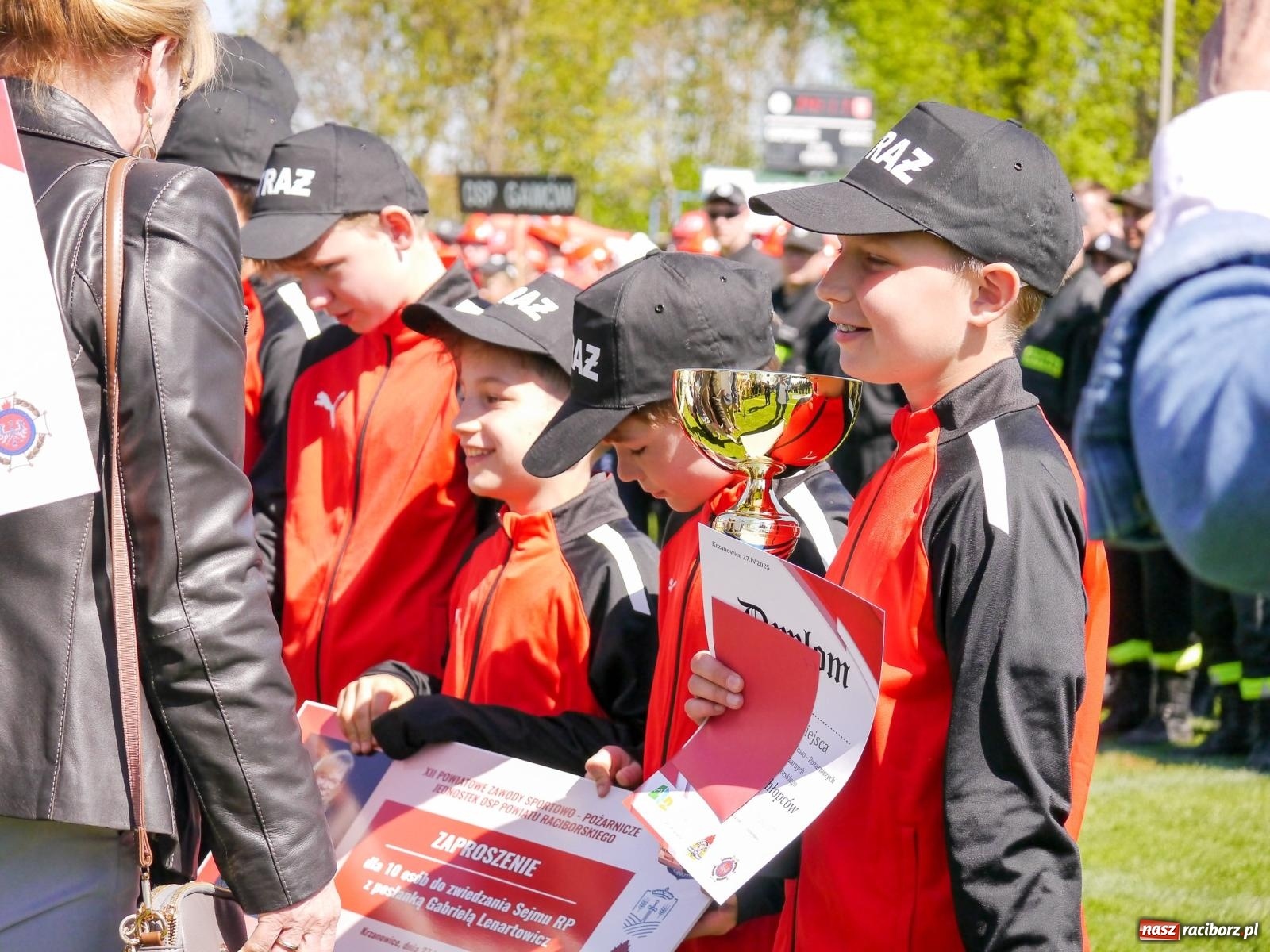 Zdjęcie w galerii na portalu naszraciborz.pl: Powiatowe zawody sportowo-pożarnicze na bis wiadomości z regionu
