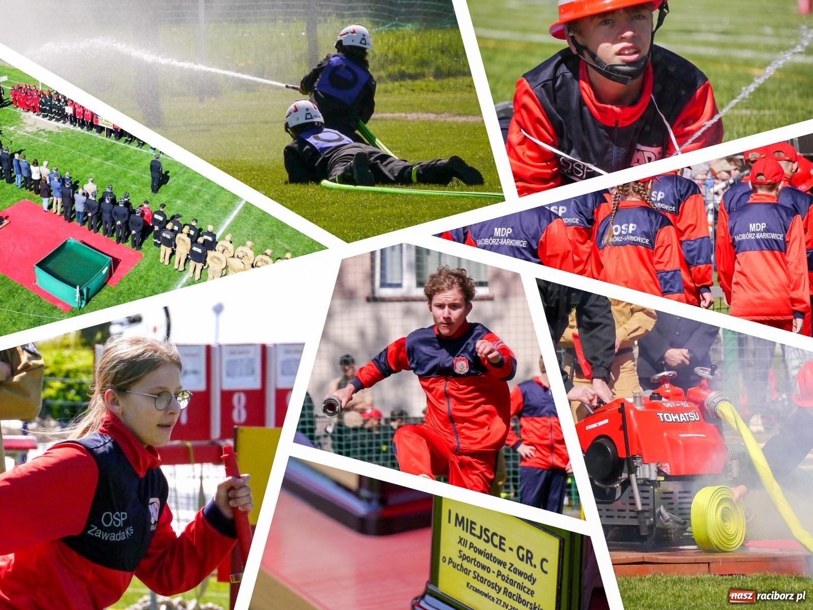 Zdjęcie w galerii na portalu naszraciborz.pl: Powiatowe zawody sportowo-pożarnicze na bis wiadomości z regionu