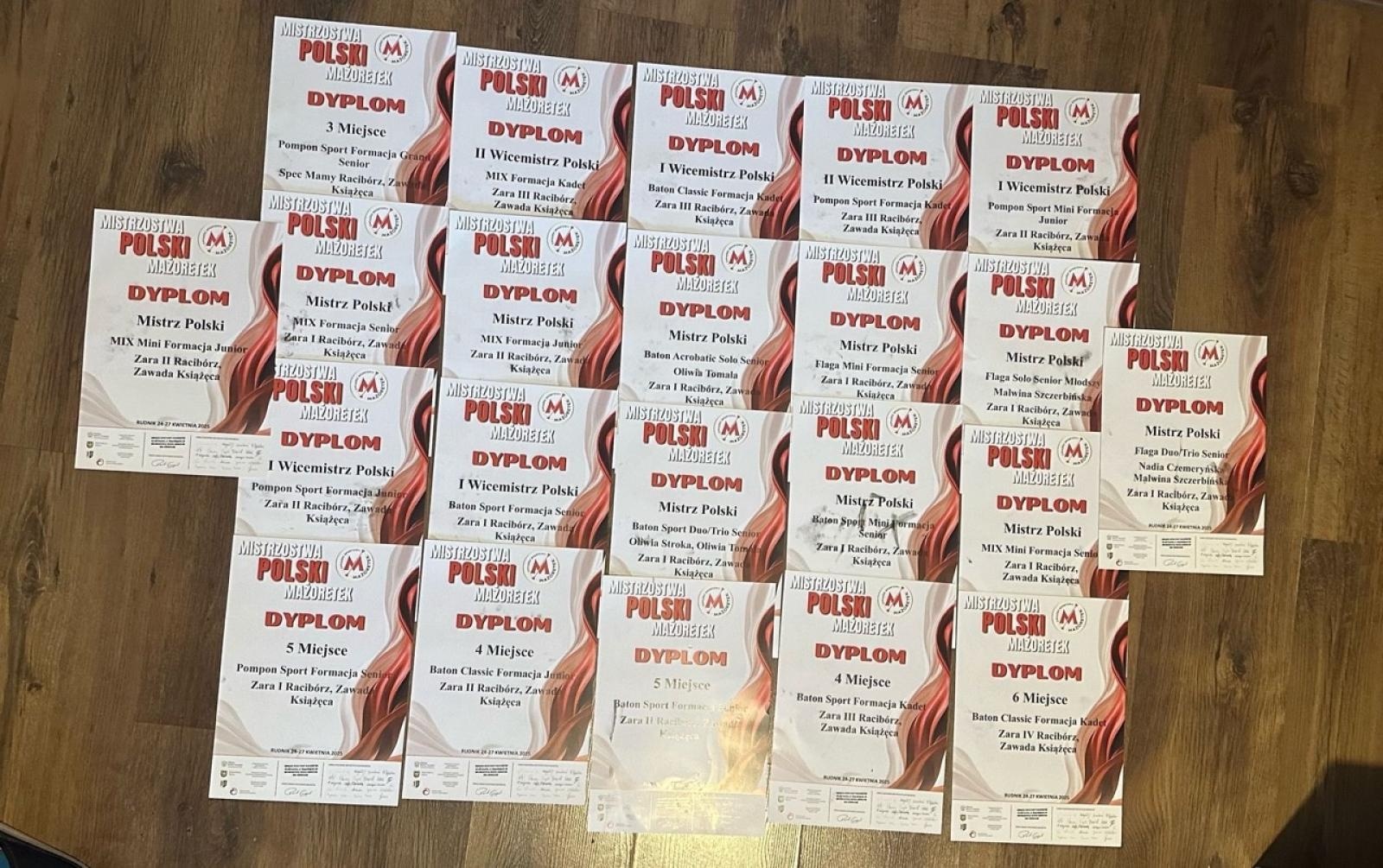 Zdjęcie w galerii na portalu naszraciborz.pl: Grad medali mażoretek ZARA na Mistrzostwach Polski wiadomości z regionu