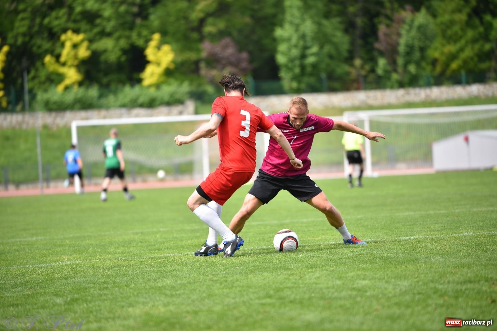 Zdjęcie w galerii na portalu naszraciborz.pl: Piłkarskie zmagania śląskich policjantów na stadionie przy Zamkowej [FOTO i WIDEO] wiadomości z regionu