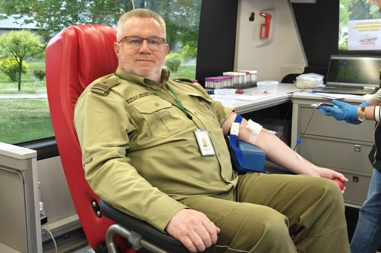 Zdjęcie w galerii na portalu naszraciborz.pl: Pierwsza w tym roku zbiórka krwi w Śląskim Oddziale SG wiadomości z regionu