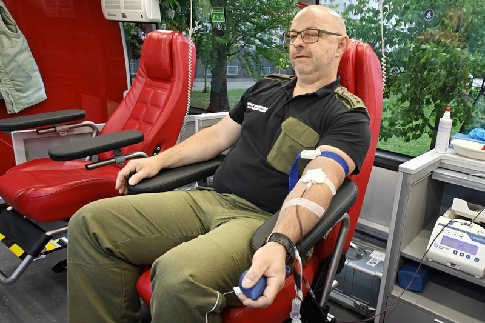 Zdjęcie w galerii na portalu naszraciborz.pl: Pierwsza w tym roku zbiórka krwi w Śląskim Oddziale SG wiadomości z regionu