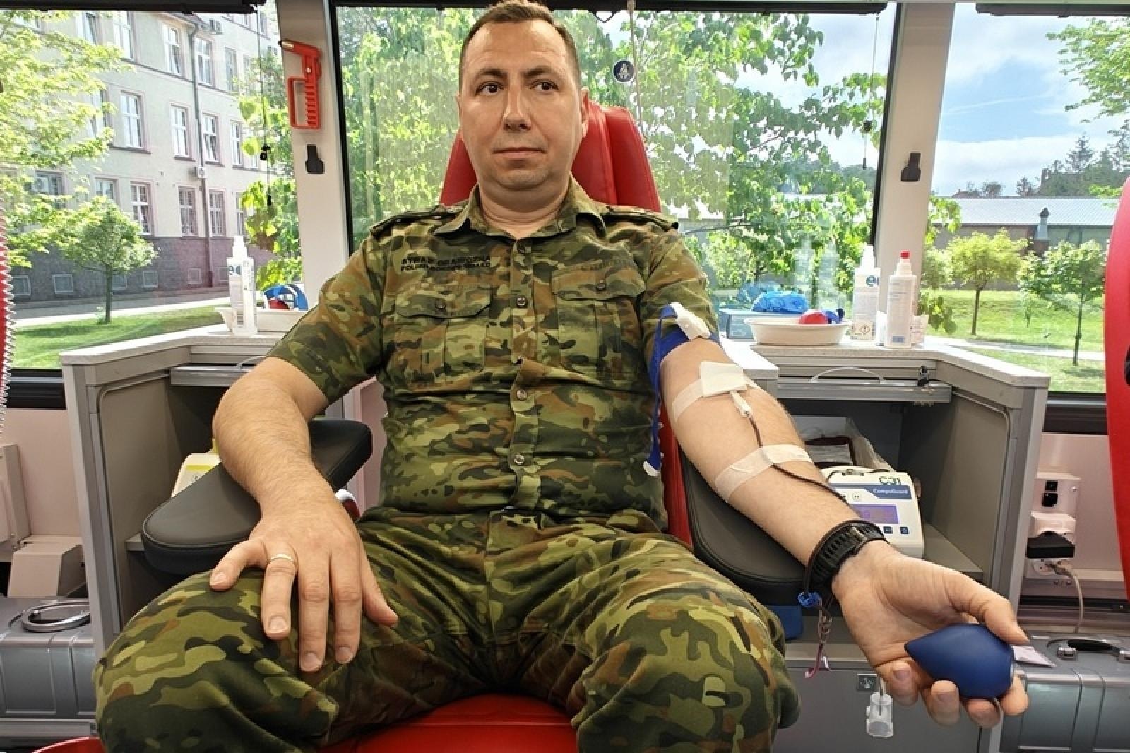 Zdjęcie w galerii na portalu naszraciborz.pl: Pierwsza w tym roku zbiórka krwi w Śląskim Oddziale SG wiadomości z regionu