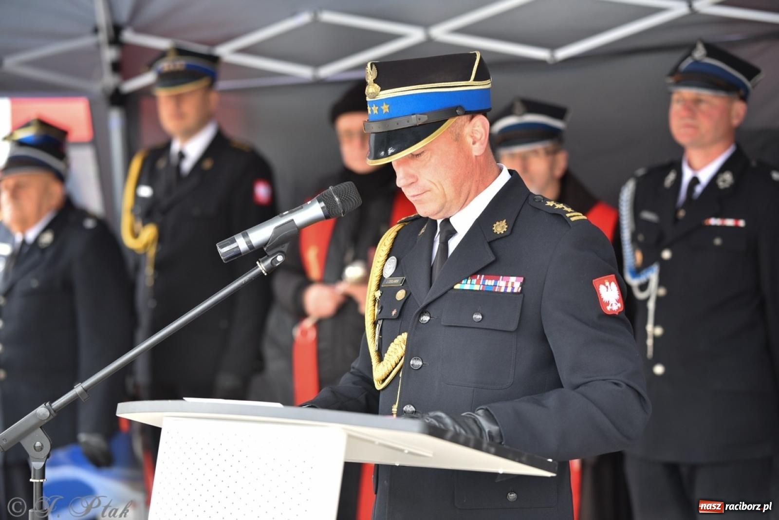 Zdjęcie w galerii na portalu naszraciborz.pl: 100-lecie OSP Gamów. Wręczono odznaczenia i poświęcono tablicę pamiątkową wiadomości z regionu