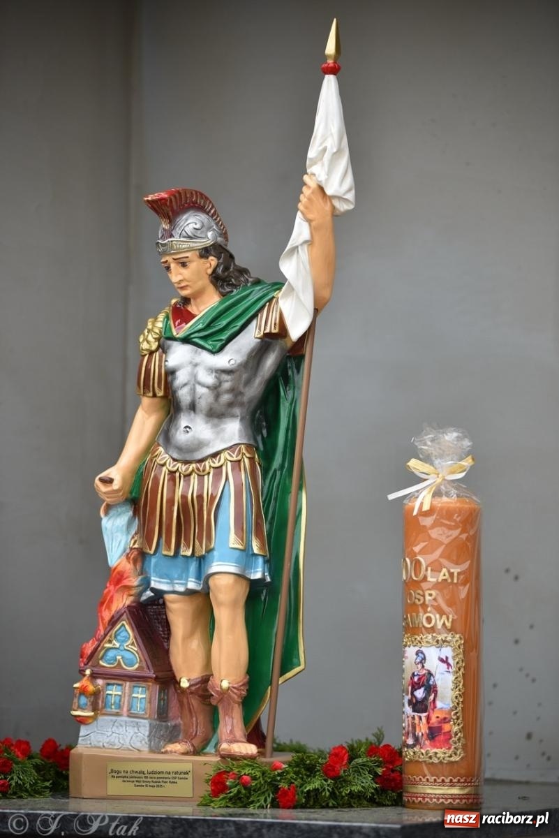 Zdjęcie w galerii na portalu naszraciborz.pl: 100-lecie OSP Gamów. Wręczono odznaczenia i poświęcono tablicę pamiątkową wiadomości z regionu