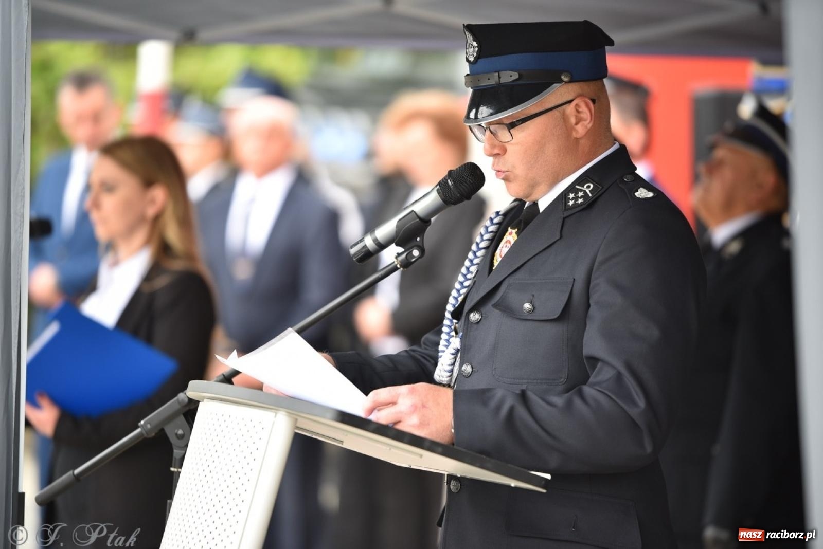 Zdjęcie w galerii na portalu naszraciborz.pl: 100-lecie OSP Gamów. Wręczono odznaczenia i poświęcono tablicę pamiątkową wiadomości z regionu