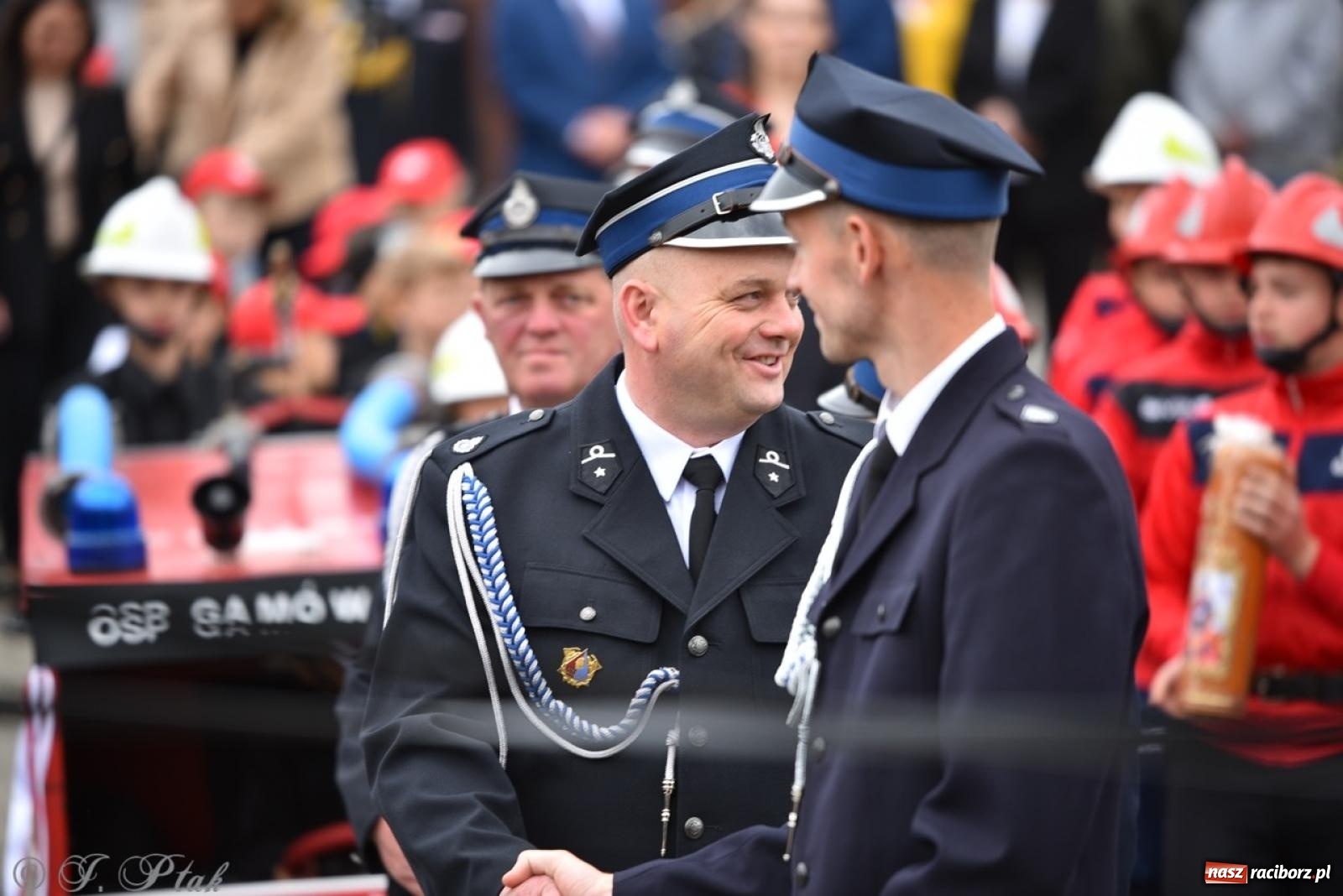 Zdjęcie w galerii na portalu naszraciborz.pl: 100-lecie OSP Gamów. Wręczono odznaczenia i poświęcono tablicę pamiątkową wiadomości z regionu
