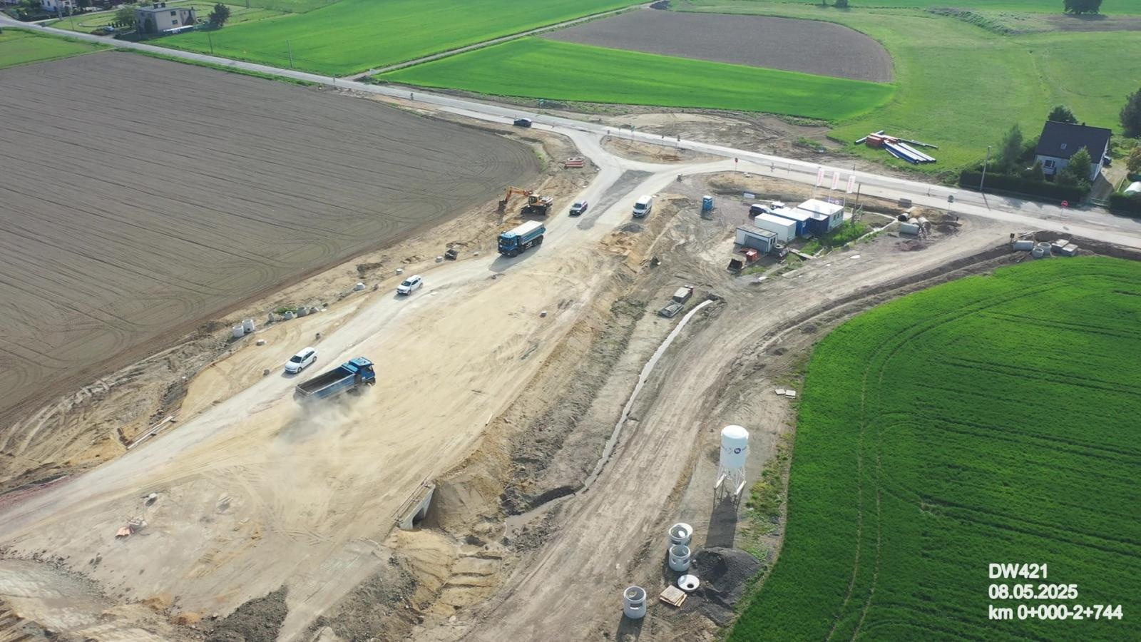 Zdjęcie w galerii na portalu naszraciborz.pl: Nowy most na Odrze pod Raciborzem: inwestycja na półmetku. Przeprawa gotowa w 2027 roku wiadomości z regionu