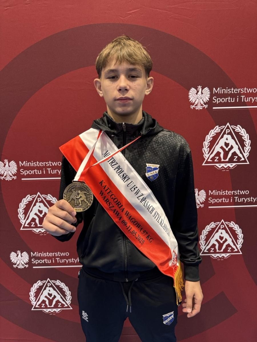 Zdjęcie w galerii na portalu naszraciborz.pl: Zapaśnicy MKZ Unia Racibórz zdominowali Mistrzostwa Polski U15 – 5 medali i tytuł najlepszego klubu w kraju wiadomości z regionu