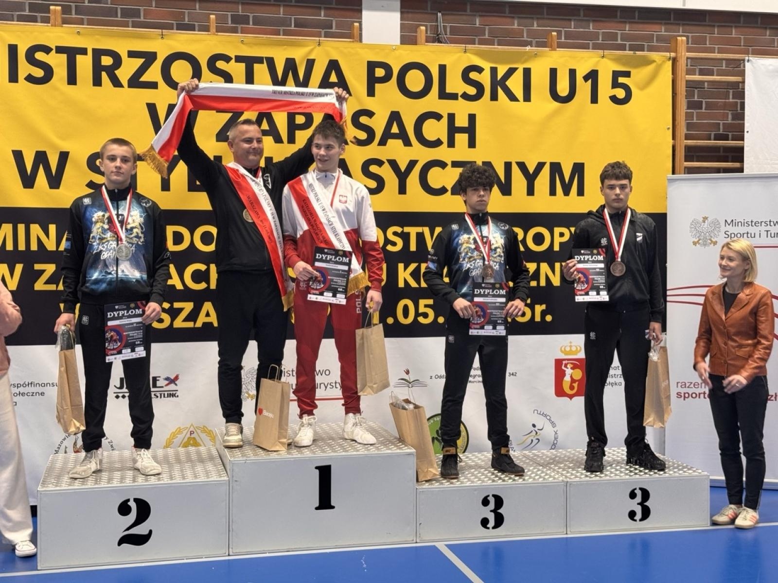 Zdjęcie w galerii na portalu naszraciborz.pl: Zapaśnicy MKZ Unia Racibórz zdominowali Mistrzostwa Polski U15 – 5 medali i tytuł najlepszego klubu w kraju wiadomości z regionu