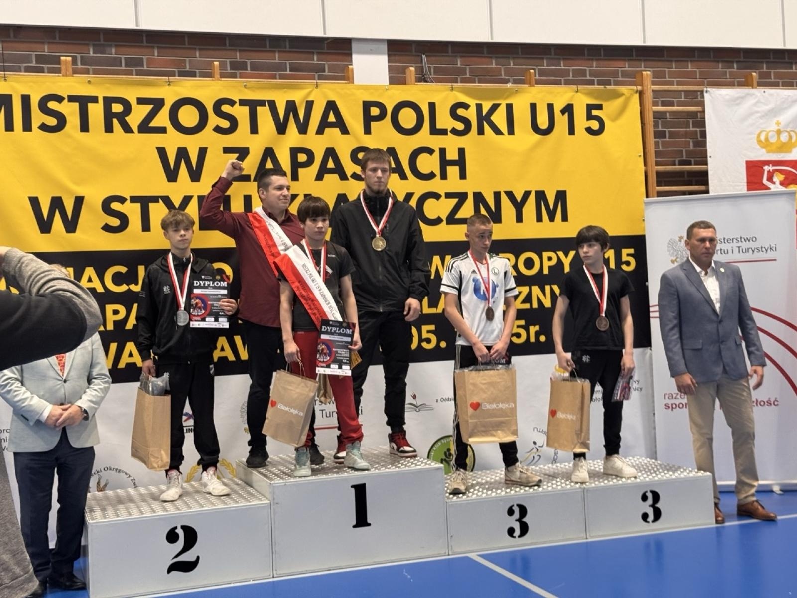 Zdjęcie w galerii na portalu naszraciborz.pl: Zapaśnicy MKZ Unia Racibórz zdominowali Mistrzostwa Polski U15 – 5 medali i tytuł najlepszego klubu w kraju wiadomości z regionu