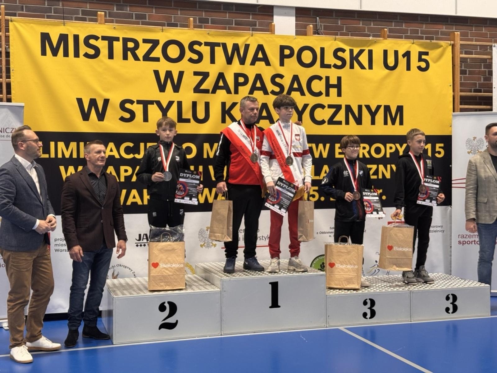 Zdjęcie w galerii na portalu naszraciborz.pl: Zapaśnicy MKZ Unia Racibórz zdominowali Mistrzostwa Polski U15 – 5 medali i tytuł najlepszego klubu w kraju wiadomości z regionu