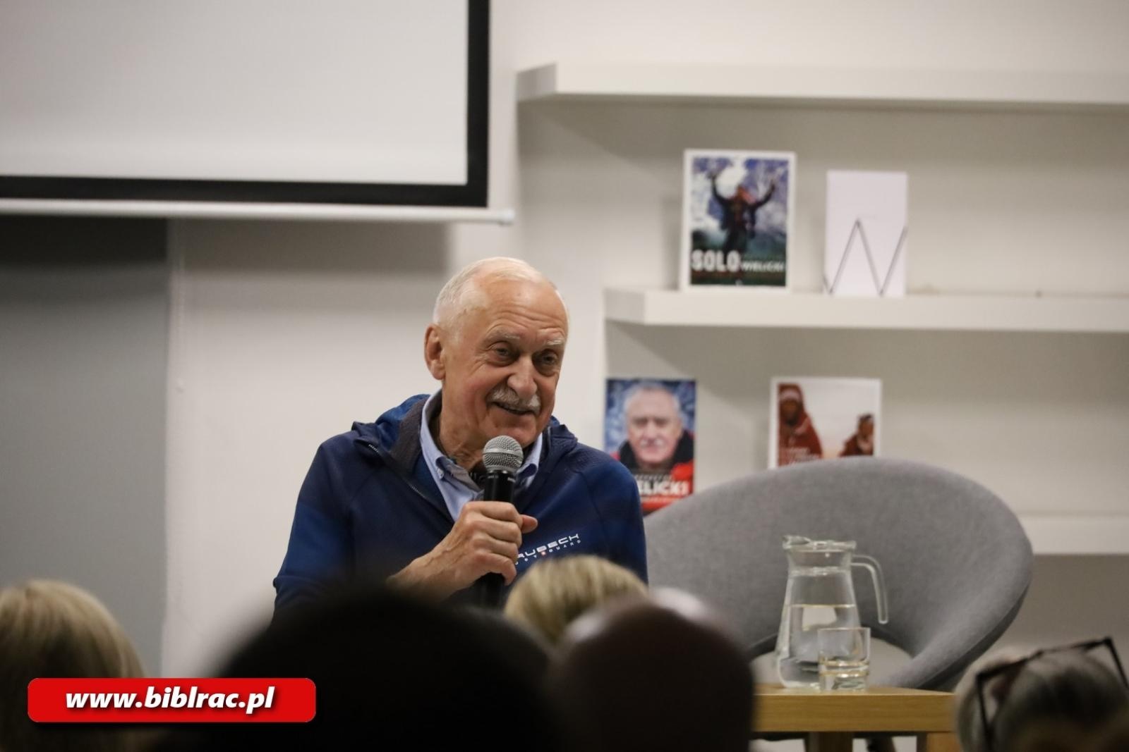 Zdjęcie w galerii na portalu naszraciborz.pl: Nie jestem legendą, jestem szczęściarzem! Krzysztof Wielicki w raciborskiej bibliotece wiadomości z regionu