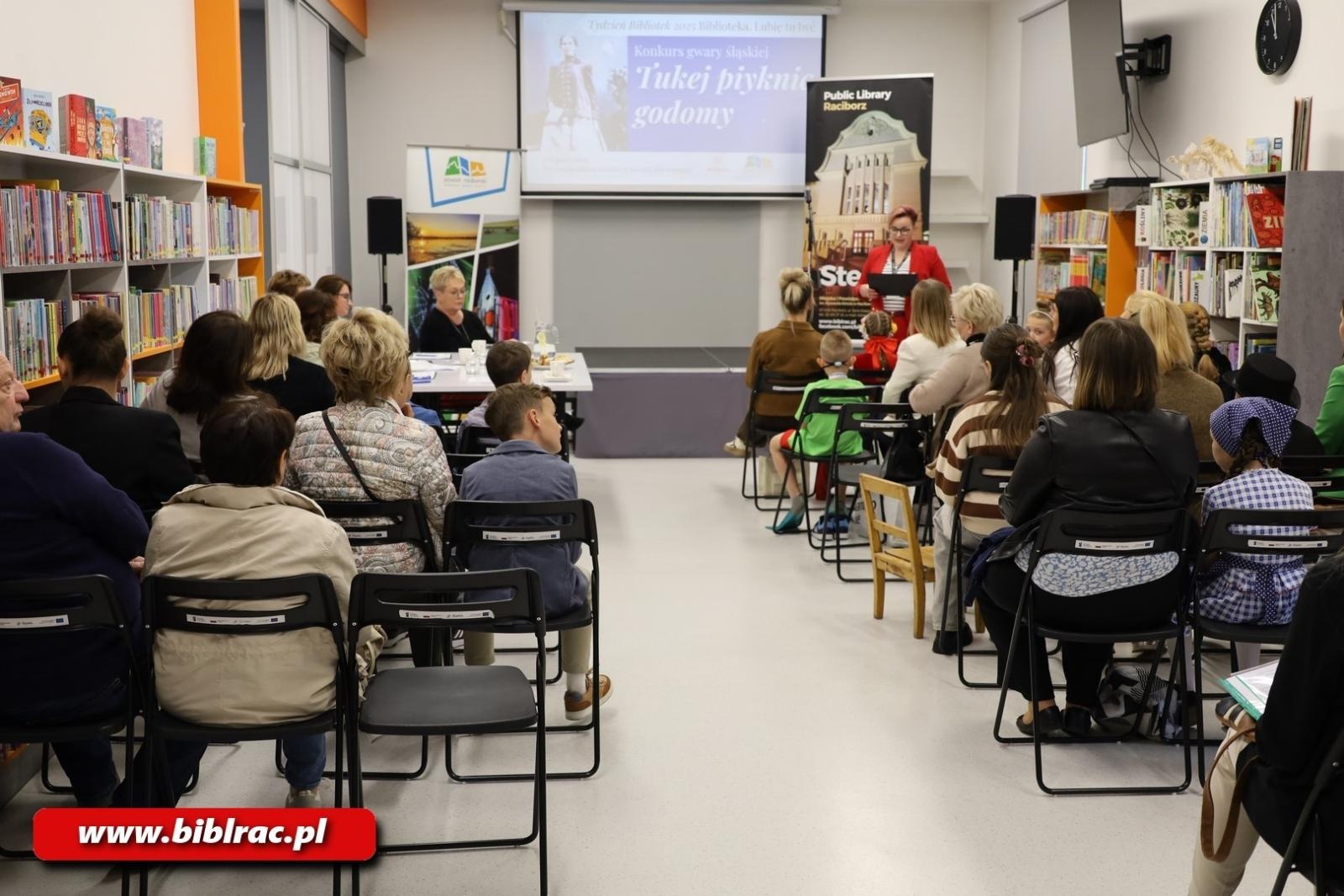 Zdjęcie w galerii na portalu naszraciborz.pl: Konkurs Gwary Śląskiej na finał Tygodnia Bibliotek wiadomości z regionu