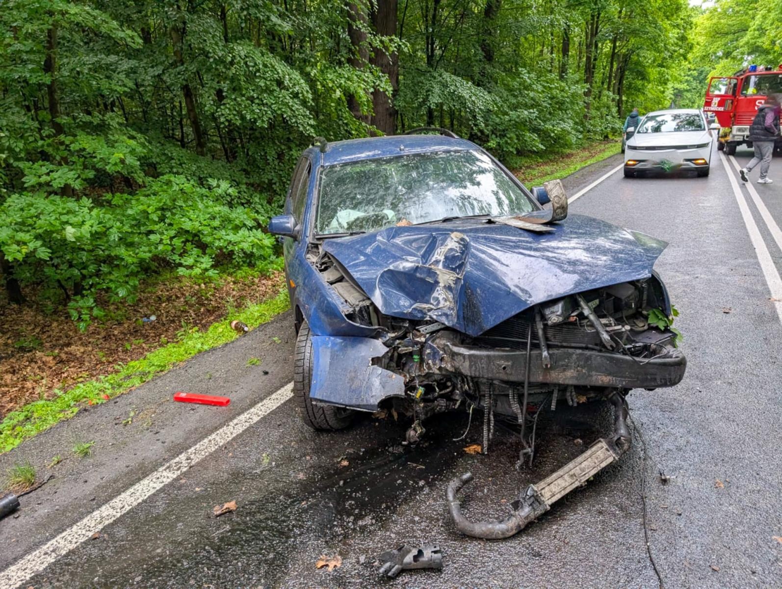 Zdjęcie w galerii na portalu naszraciborz.pl: Kolizje i interwencje straży pożarnej w powiecie. Nietrzeźwy kierowca w Szymocicach [RAPORT 998] wiadomości z regionu