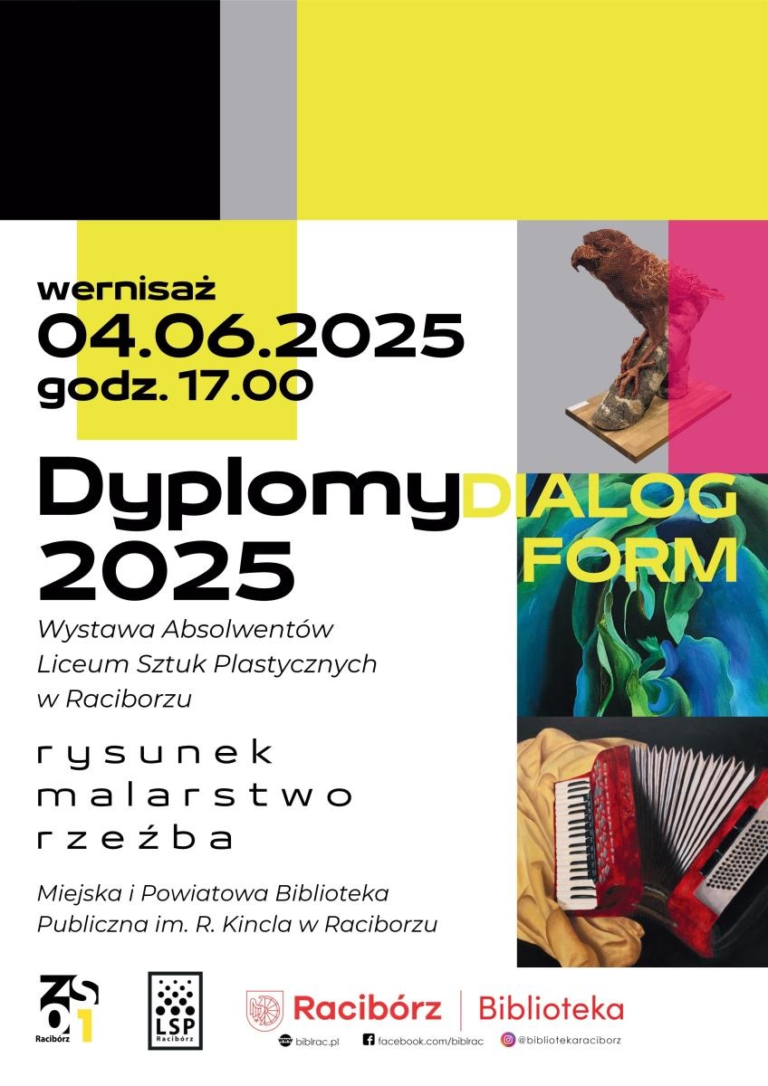 Zdjęcie w galerii na portalu naszraciborz.pl: DIALOG FORM – wystawa dyplomów Liceum Sztuk Plastycznych już wkrótce w bibliotece wiadomości z regionu