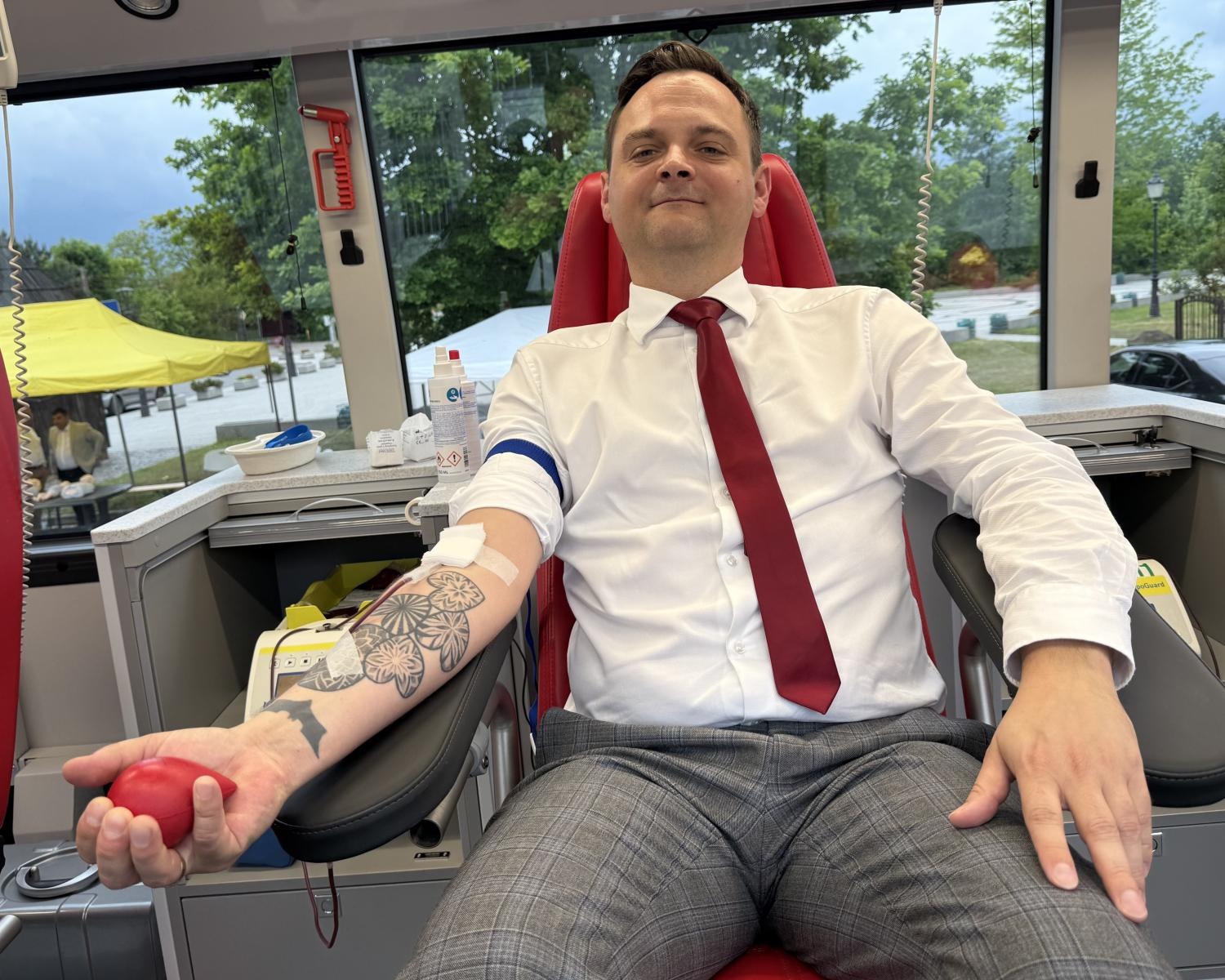 Zdjęcie w galerii na portalu naszraciborz.pl: Czwarta zbiórka krwi w Kuźni Raciborskiej wiadomości z regionu