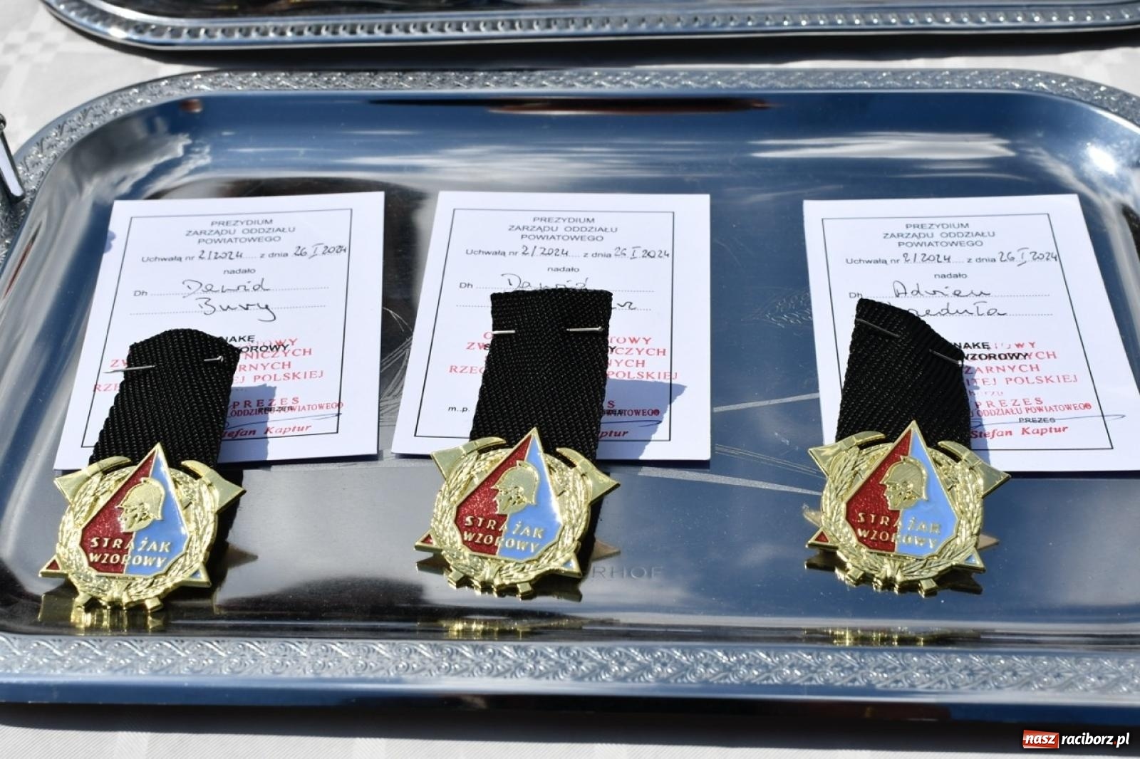 Zdjęcie w galerii na portalu naszraciborz.pl: 100 lat OSP Pogrzebień i nowy sztandar. Uroczystości z odznaczeniami i czeskim akcentem [FOTO i WIDEO] wiadomości z regionu