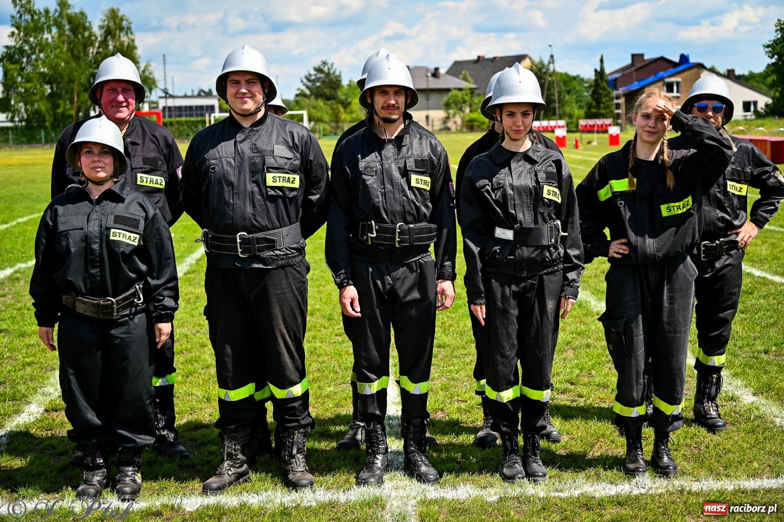 Zdjęcie w galerii na portalu naszraciborz.pl: Zawody sportowo-pożarnicze w Górkach Śląskich. Strażacka rywalizacja mimo kapryśnej pogody wiadomości z regionu