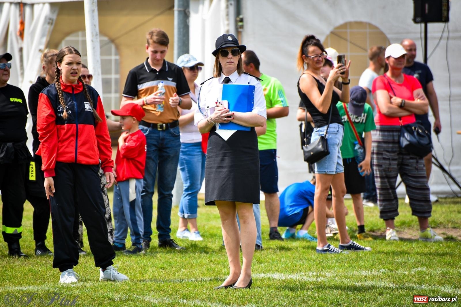 Zdjęcie w galerii na portalu naszraciborz.pl: Zawody sportowo-pożarnicze w Górkach Śląskich. Strażacka rywalizacja mimo kapryśnej pogody wiadomości z regionu